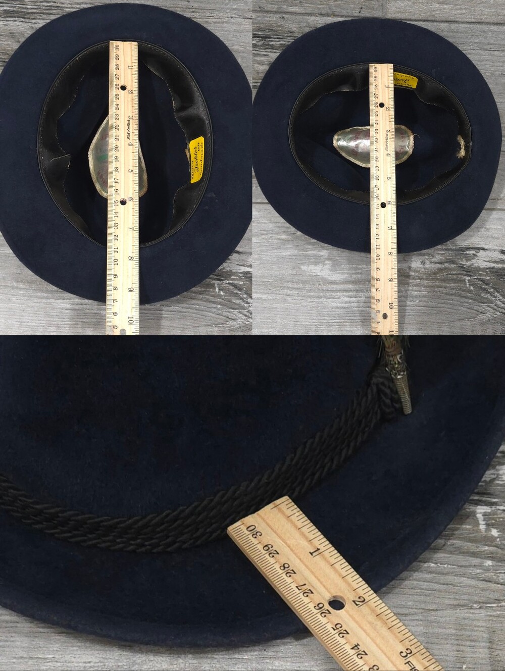 Vintage Handcrafted ORIGINAL ISCHLER HUT T-Alpine/Tyrolean Style Trachten Hat - Picture 15 of 16
